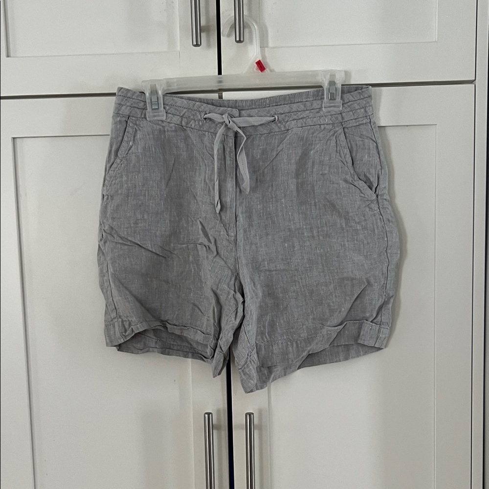 L.L. Bean Classic Fit Light Gray Linen Shorts